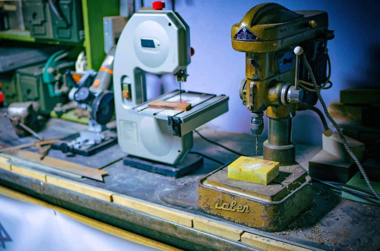 Adrian Popescu in his workshop
